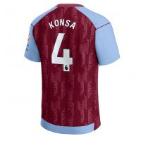 Dres Aston Villa Ezri Konsa #4 Domáci 2023-24 Krátky Rukáv